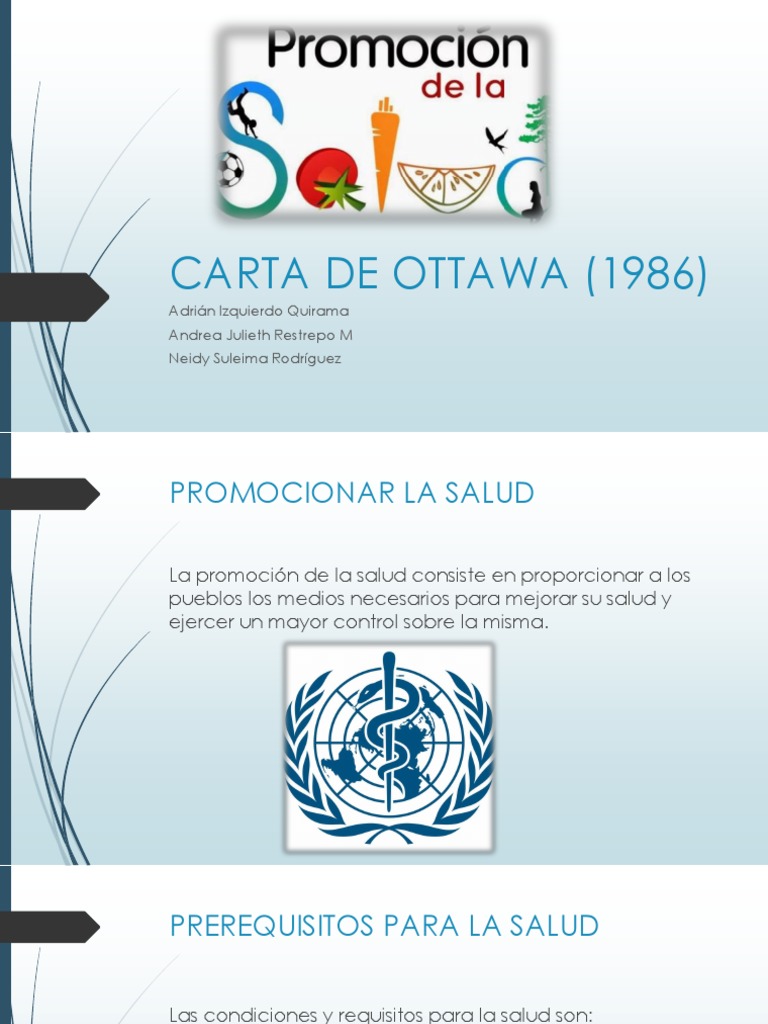 Carta de Ottawa (1986) PDF Promoción