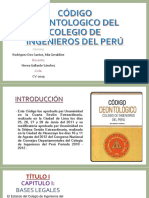 Código Deontologico Del Colegio de Ingenieros Del Perú