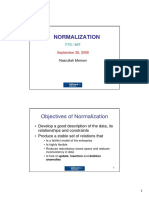 Normalization Process and Functional Dependencies