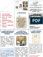 Triptico de Planos de Dsitribucion de Una Vivienda - Rs Vii