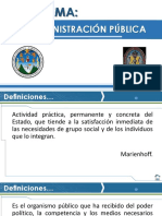 Administración Pública Julio 2018