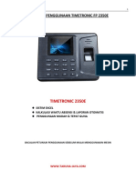 TimeTronic FP 2350E - Petunjuk Penggunaan