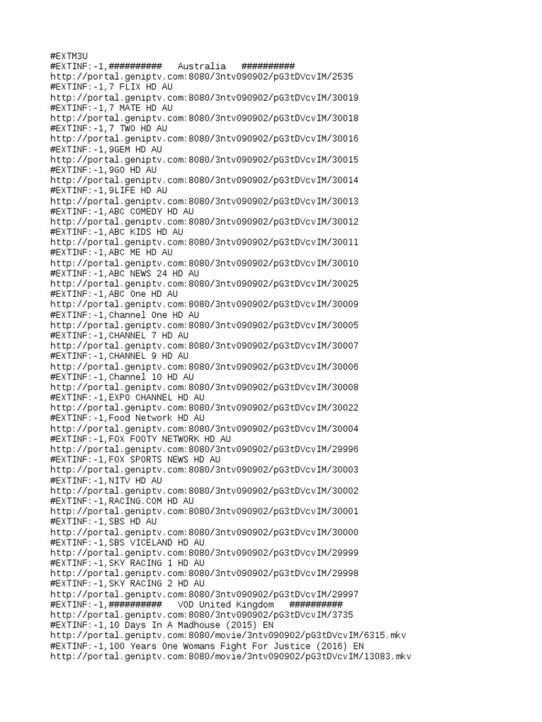 Tv Channels Modified Pdf Television Network