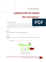 Grabación de Audio en Vocaroo