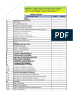 Indice General: Índice de Planos Planos de Ubicación Plano Del Ámbito de Influencia Del Proyecto Plano Topográfico