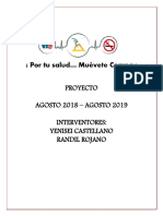 Proyecto Por Tu Salud Muevete Compa 2018 - 2019