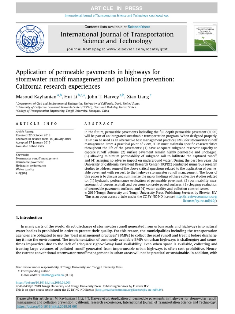 Permeable Pavements for Highways | PDF | Road Surface | Stormwater