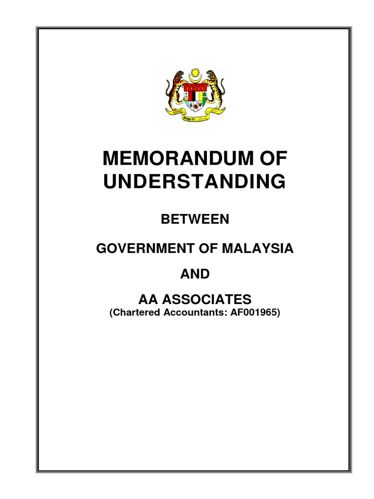 Malaysia-AA Associates Education MOU | PDF | Intellectual Property ...