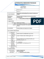 Mathematics Resource Package: Quarter Ii