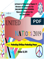 United A 2019: Theme: Protecting Civilians Protecting Peace