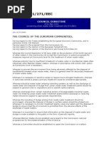 Council Directive Concerning Urban Waste Water Treatment