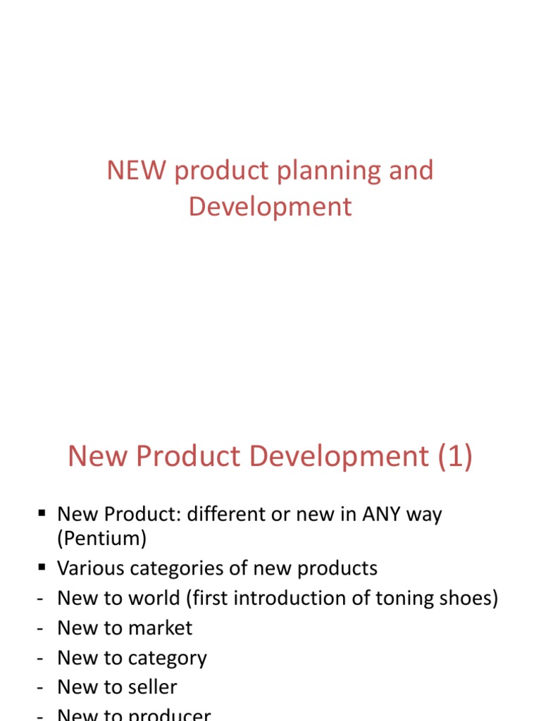 NEW Product Planning and Development | PDF | New Product Development ...