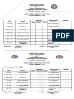 Class Attendance Monitoring Form