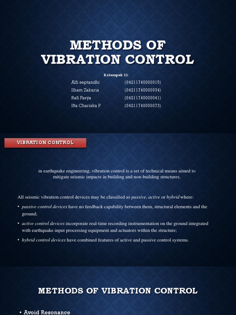 Methods of Vibration Control PDF Resonance Systems Theory
