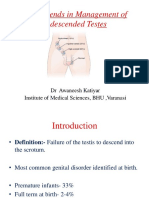 Recent Trends in Management of Undescended Testes