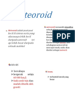 Meteoroid Sains