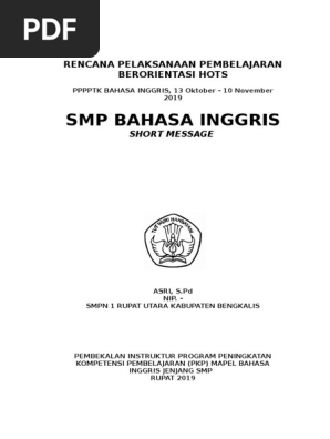 Lk 5 Pengembangan Rpp Bahasa Inggris Recount Text Asri Merged Pdf
