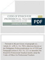 Code of Ethics For Professional Teachers