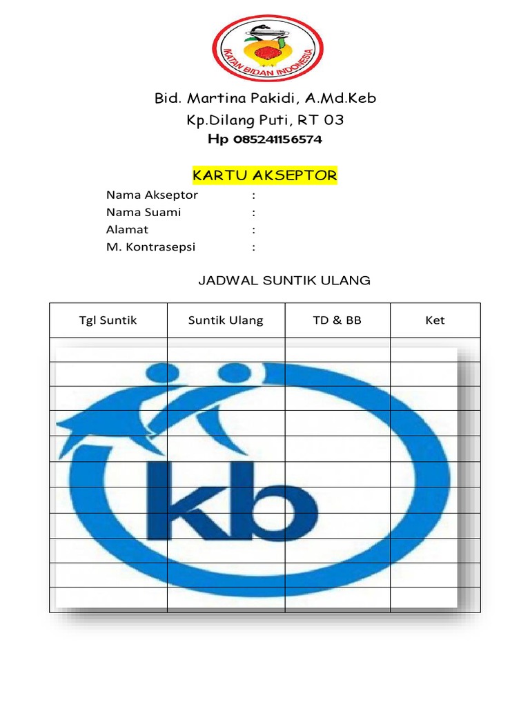 Kartu KB Word