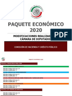 Concentrado Cambios Paquete Económico 2020