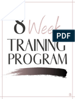 8 Week Training Program Meal Plan and Workout Guide