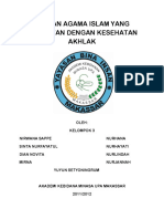 Tugass Ajaran Agama Islam Yang Berkaitan Dengan Kesehatan Akhlak