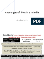 Challenges of Muslim Community - Sept 2019