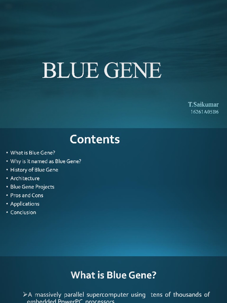 BLUEGENE | PDF