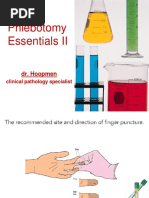 Phlebotomy Study Notes and Procedures | PDF | Intravenous Therapy | Syringe