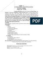 Paper - V Drafting of Pleading and Conveyancing (Practical Training) (Paper Code: K-505)