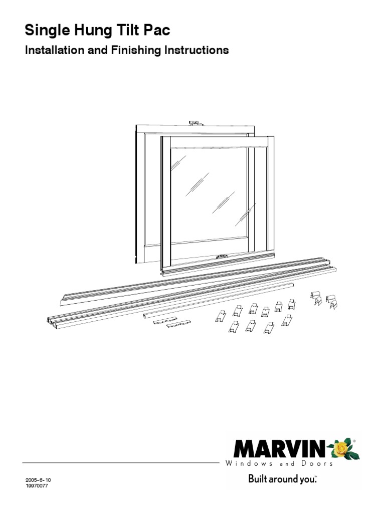 Tilt Pac Window Installation Guide | PDF | Window | Door