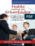 Habla Como Un Triunfador - Steve Nakamoto, Taller Del Exito PDF