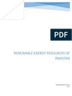 Renewable Energy Resources of Pakistan: Muhammad Talha