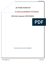 Database Management System Lecture Notes