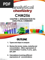 Chapter 1: Introduction To Analytical Chemistry