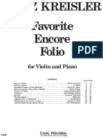 100511272 F Kreisler Favorite Encore Folio
