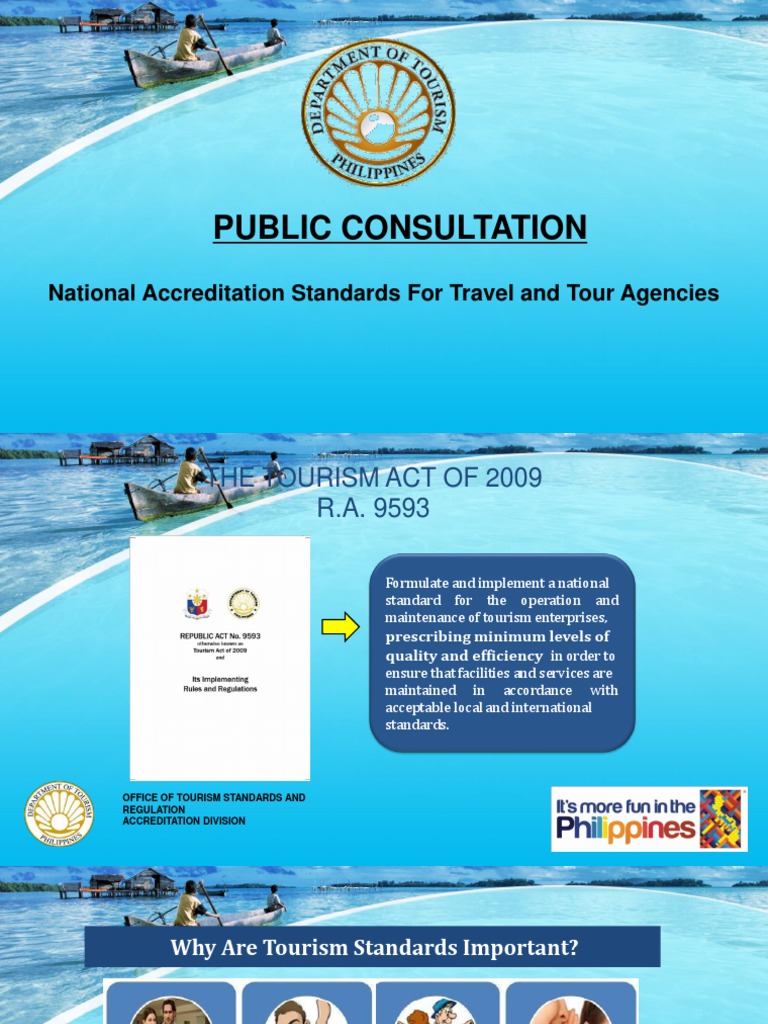 Public Consultation National Accreditation Standards For Travel and