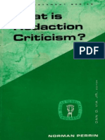 Norman Perrin-What Is Redaction Criticism