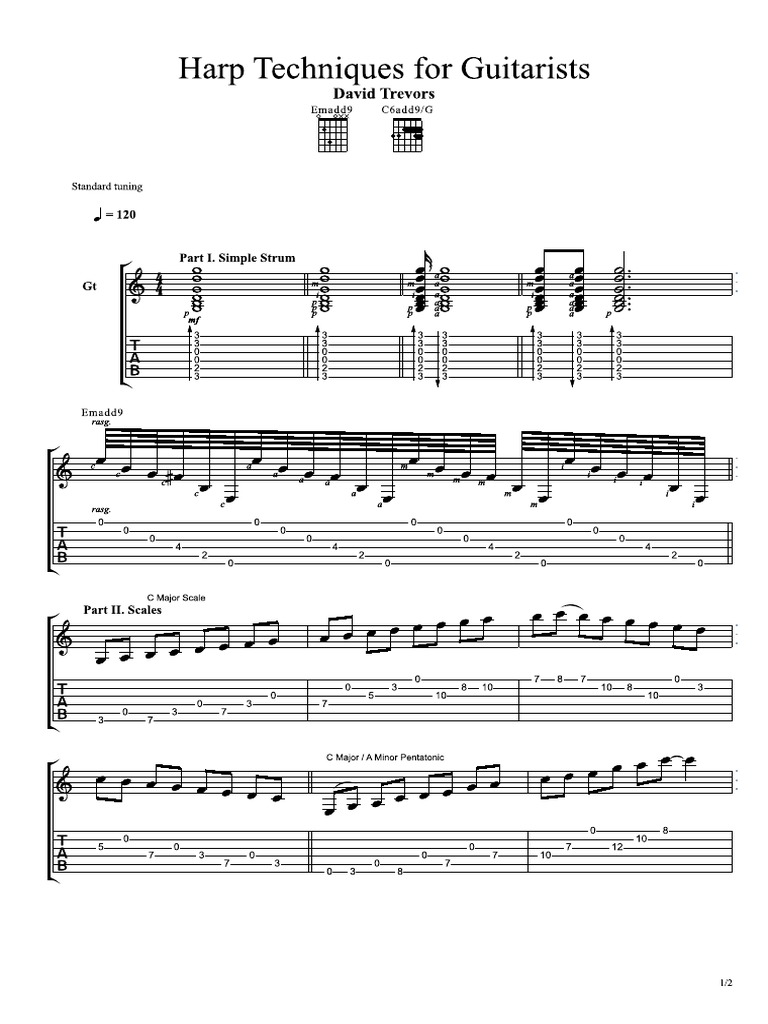 Harp Guitar Lesson PDF PDF