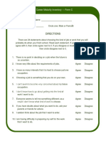 Career Maturity Inventory