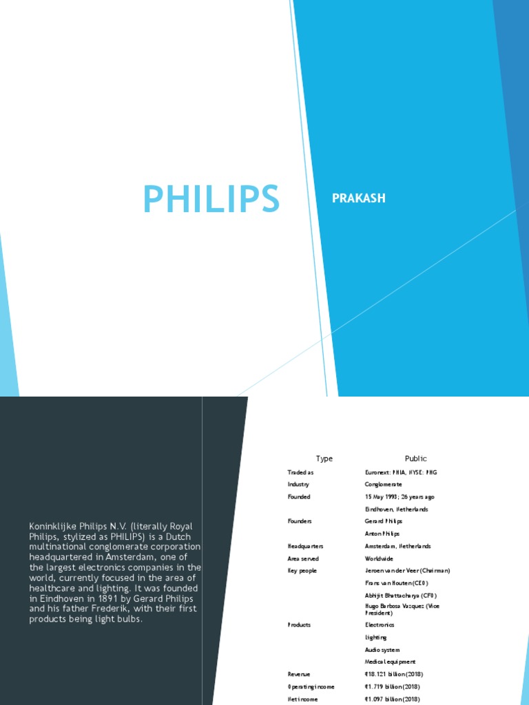 Overview of Koninklijke Philips N.V. | PDF | Philips | Brand