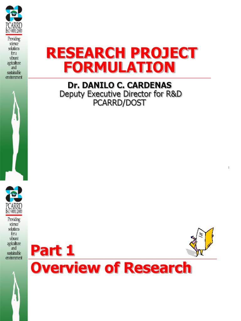 Research Project Proposal Formulation (DCC) | PDF | Scientific Method ...