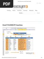 How To Use The Excel VLOOKUP Function - Exceljet