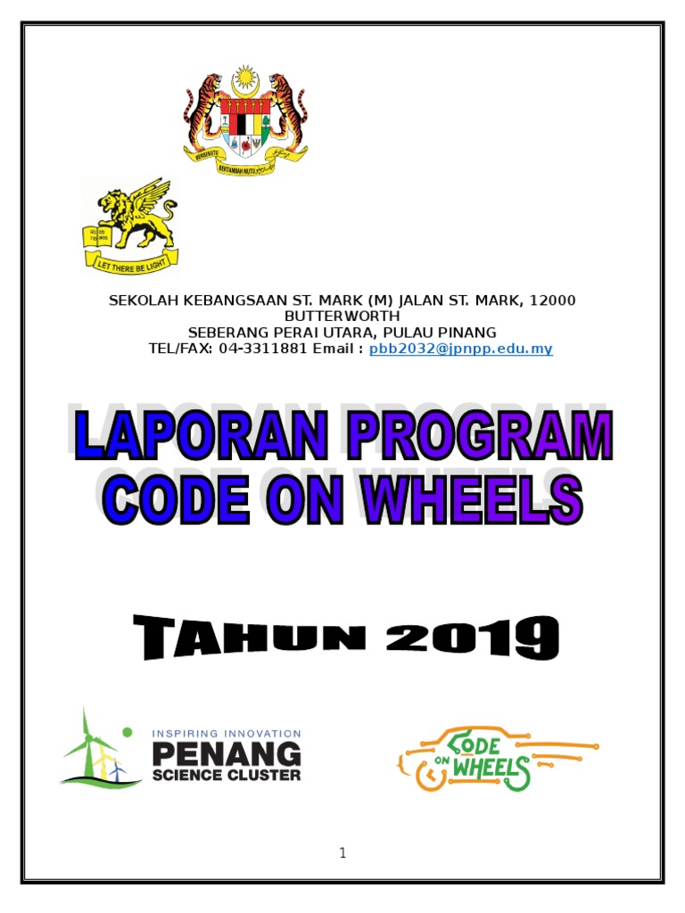 Laporan Program Code On Wheels 2019 | PDF