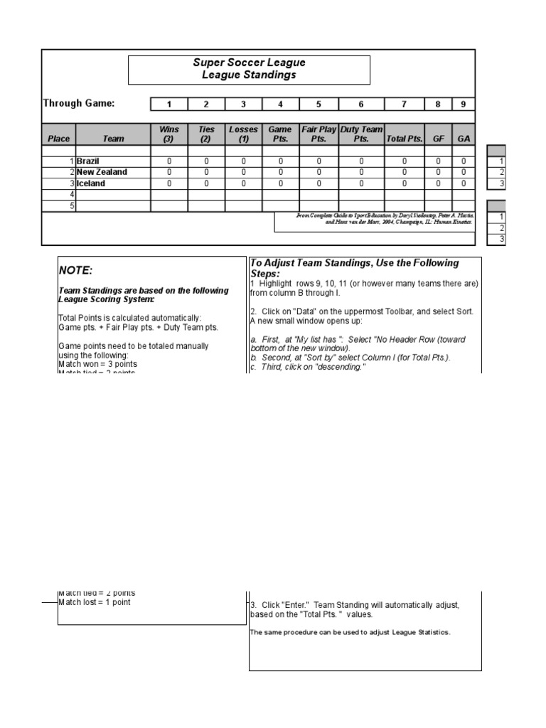 Soccer Pdf Sports Teaching Mathematics