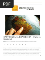GASTRONOMIA BRASILEIRA - Cultura Nacional - Gastronomia No Brasil