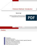 The Spectral-Element Method: Introduction: Heiner Igel