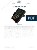 UTS-260 Ultrassom Portátil Detector Falhas