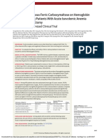 Effect of Intravenous Ferric Carboxymaltose on Hemoglobin Respon