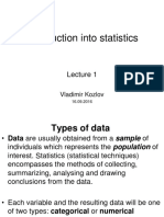 Introduction to Statistics Types and Applications